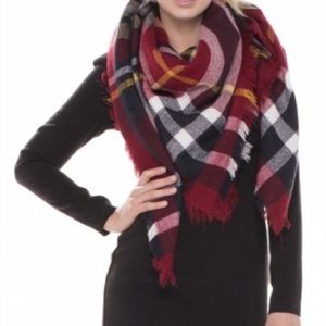 Maroon Blanket Scarf